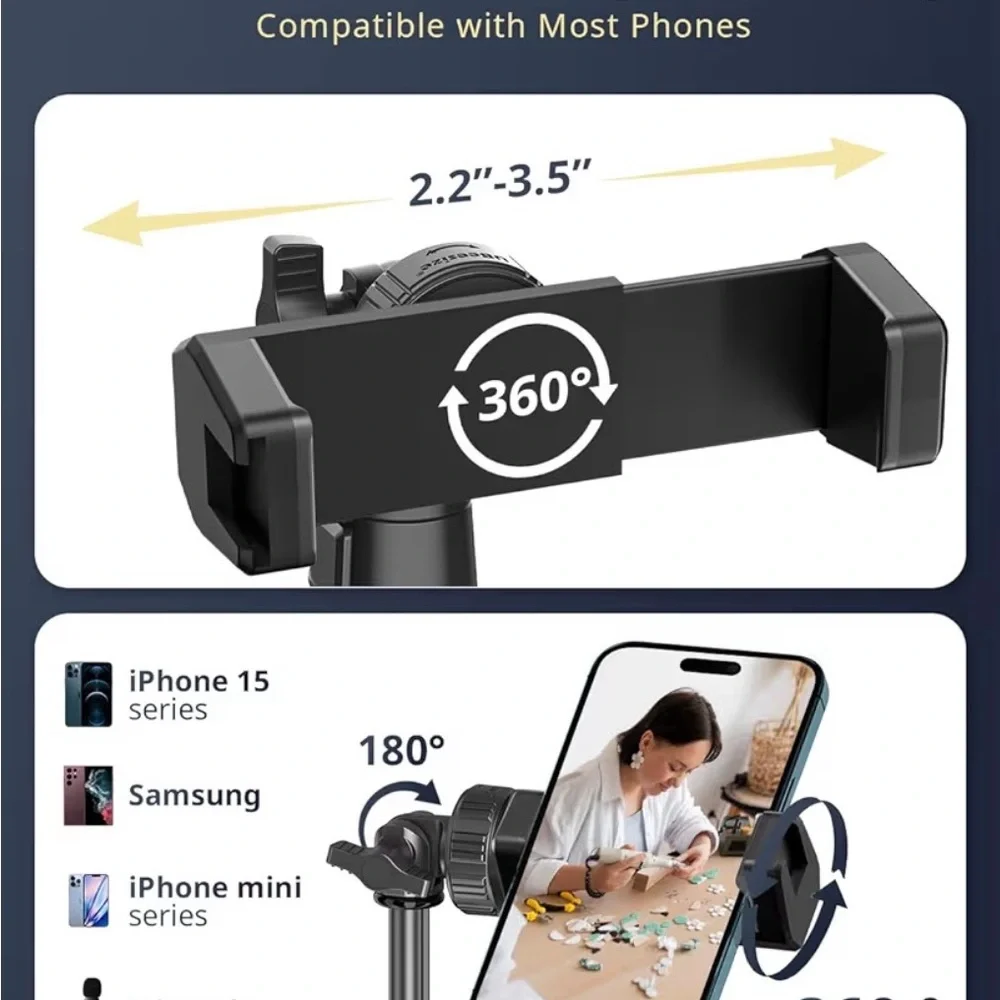UBeesize LED Ring Light Set with 62